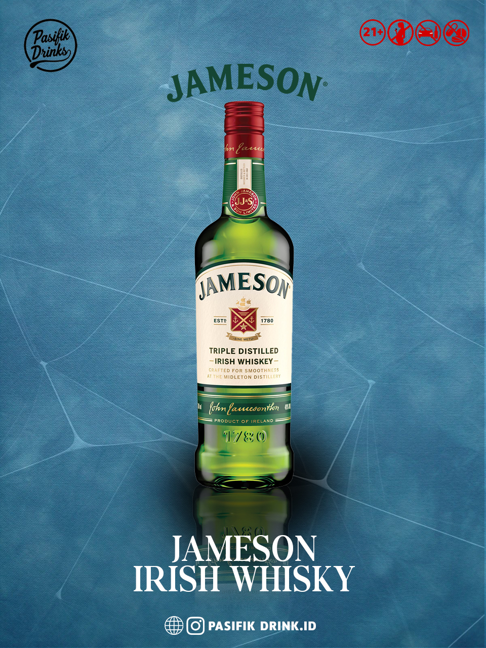 Jim Beam White Bourbon Whiskey 750ml